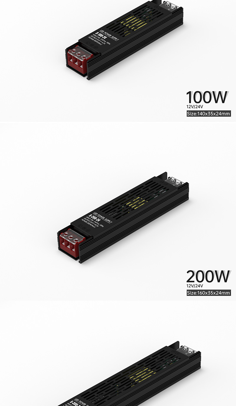 Mini Voltage DC LED Switch Power Supply 60-100W 3- AC DC 5V 12V 24V Amp Power Switch Mode