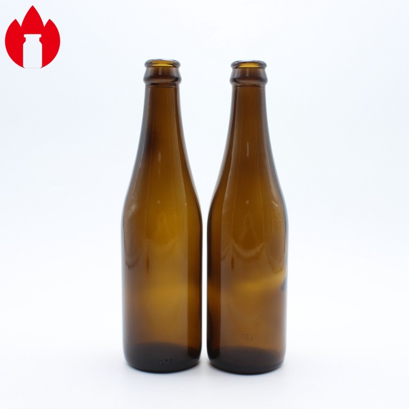 330ml Amber Beer Glass Bottle Soda Lime Glass