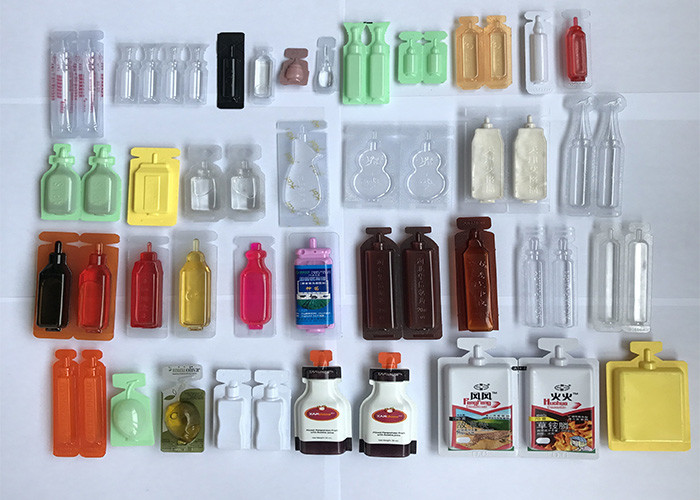 Best quality 5 heads 10ML Plastic Ampoule Filling Sealing Machine Automatic Control For Cosmetic Pepper