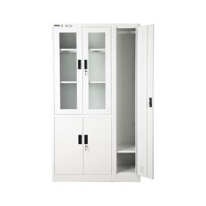 China Modern Office Furniture Glass Door Filing Cabinet Powder Painting wholesale