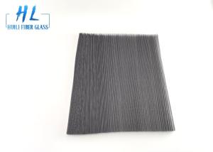 China Black Gray 20*20 Plisse Insect Screen Fiberglass Screen Fabric 200m / Roll wholesale