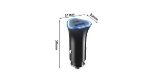 China 5V3A 24VDC PD20W Dual Port Car Charger For Iphone 12 wholesale