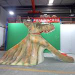 Animatronic Realistic Dinosaur Slide For Dino World / Amusement Park