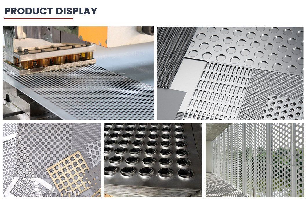 Custom Metal Perforate Mesh Stainless Steel Aluminum Copper Brass Colors