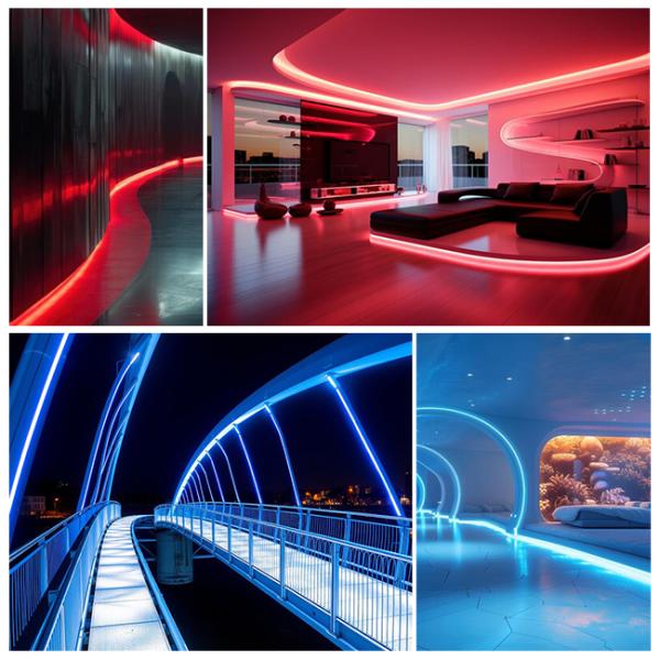 Full Black Neon Flex LED Strip 16*16 LED Neon Flex Warm White IP67 Waterproof