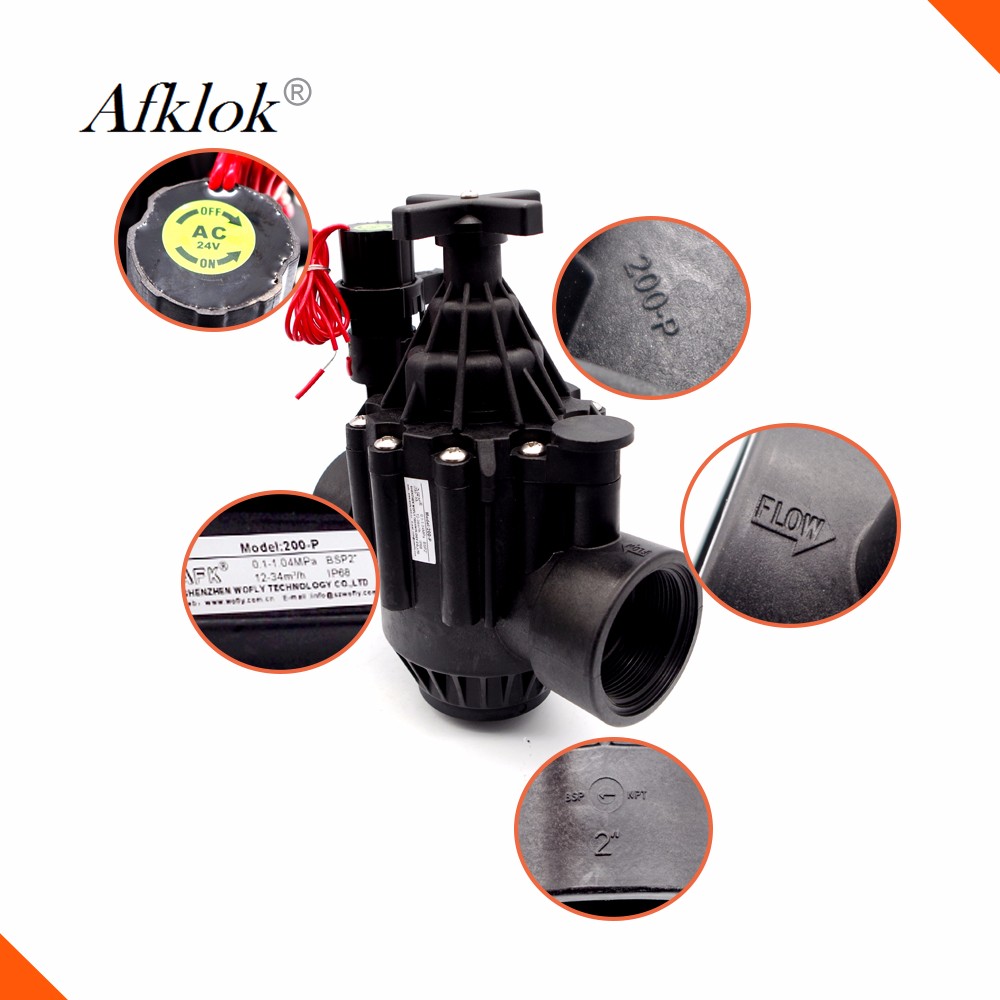 Solar Energy 2 inch Irrigation Water Control Solenoid Valve with Timer