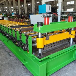 China 0.3 - 0.8mm Ppgi Color Coated Zinc Metal Plate Roofing Sheet Corrugated Sheet Machine wholesale