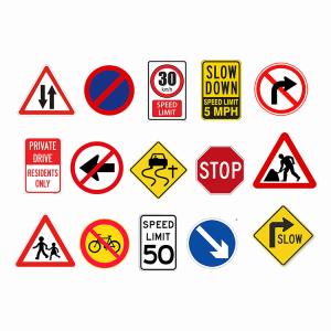 China OEM Metal Aluminum Slow Kids Reflective Road Street Signage Safety Traffic Sign Board wholesale