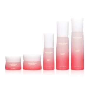 China Round Shape Cosmetic Bottle Set Hyaluronic Acid Glass Skincare wholesale