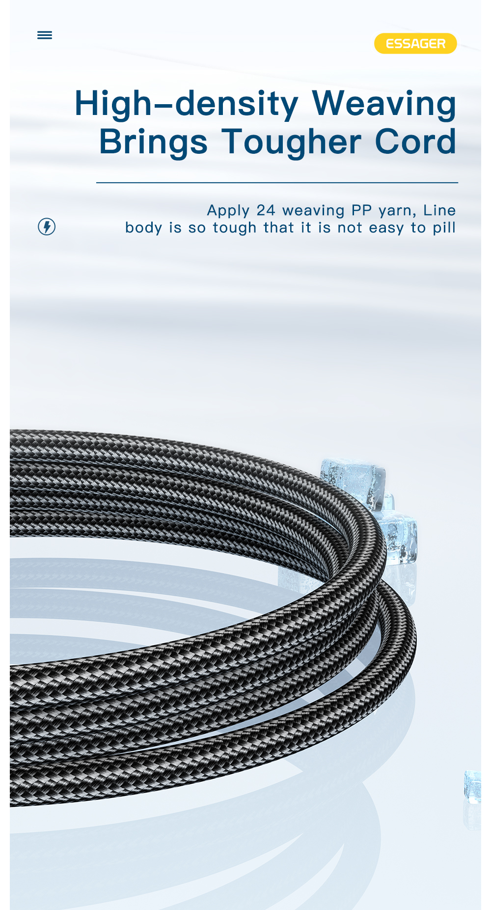 Sunset USB to Type C Cable 120W Quick Charge Type C Data Cable 6A