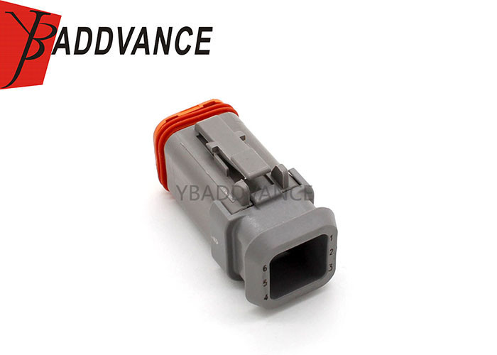 DT06-6S-E003 Deutsch Automotive Connectors 6 Pin DT Series Female Connector With Wedgelock And Long Cap