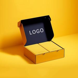 China Recycled Materials Custom Logo Color Kraft Paper Airplane Box E Corrugated Folding Box wholesale