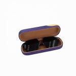 Stylish Black Pink PU Leather Sunglasses Case With Logo Printed