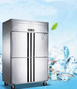 China Four Door Restaurant Style Refrigerator Freezer Direct Cooling 240V 60Hz wholesale