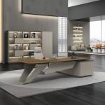 OEM ODM Large Wooden Manager Executive Desk For Luxury Modern Office Furniture