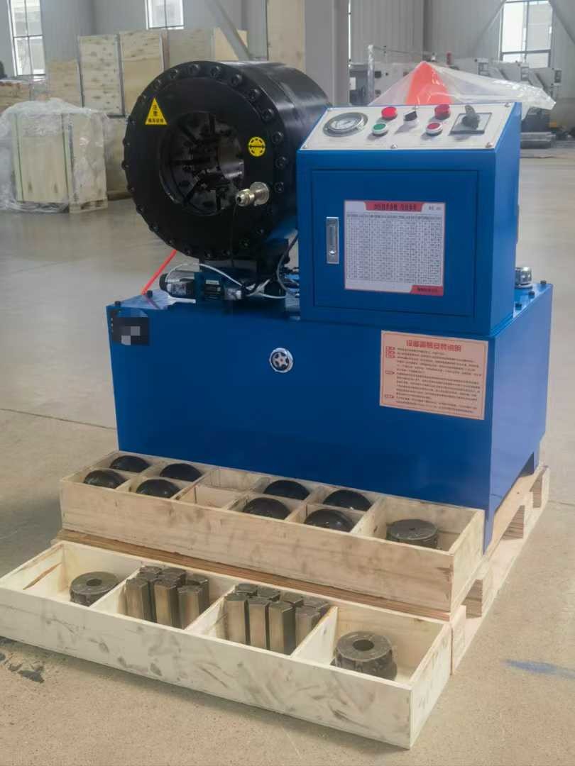 PLC Control System OEM Service Industrial 16 Dies Blue Colors 4 Inch Crimping Range Electric Hydraulic Crimping Tool 0.01mm Accuracy Hose Crimping