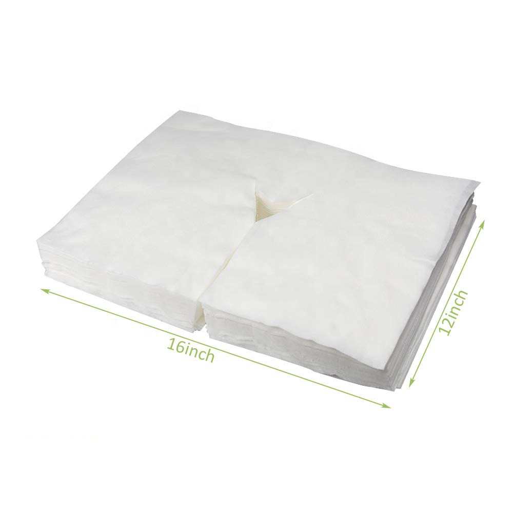Nonwoven Fabric Disposable Face Cradle Cover For Massage Bed