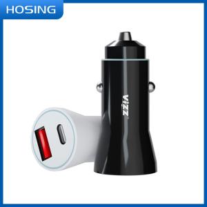 China Black White High Output LG16 Lightning Cable Car Charger wholesale