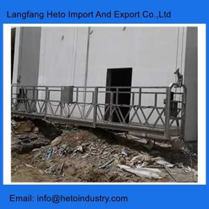China Philippines galvanized steel ZLP800 temporary gondola working platform building maintenance unit wholesale