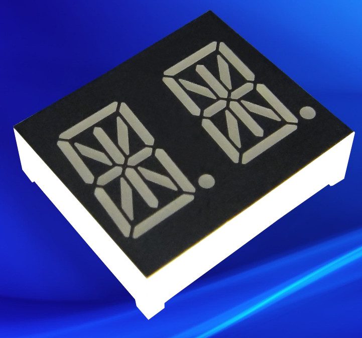 Common Anode 2 Digit 14 Segment LED Alphanumeric Display