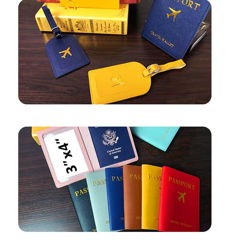 Low MOQ Mix Models Vegan Leather Passport Holder and Suitcase Tag for Smooth B2B Travel