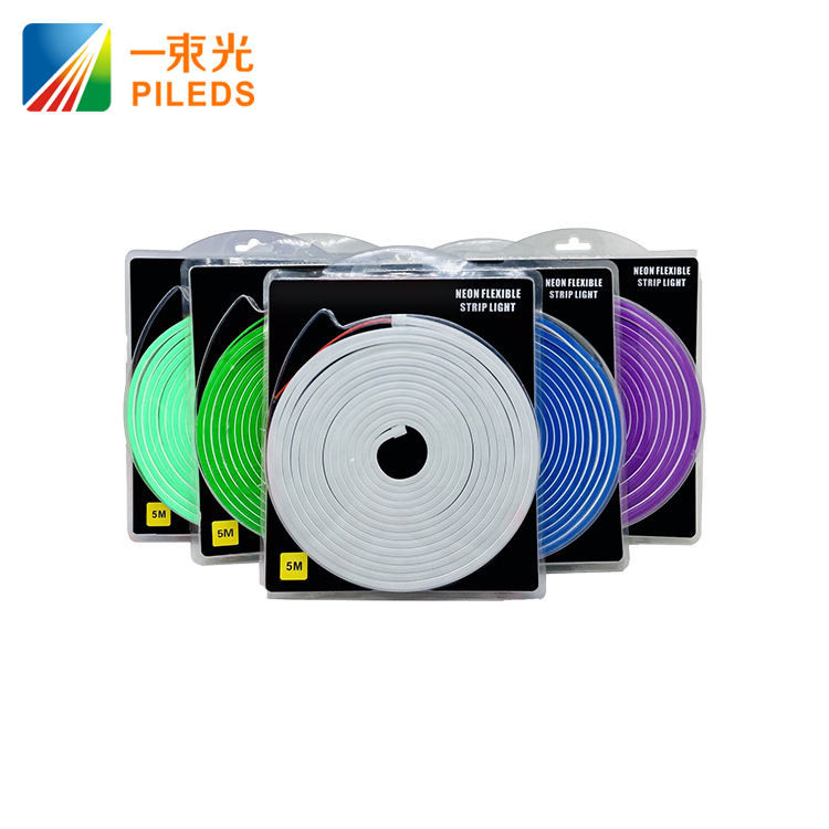 6x12mm IP65 LED Neon Strip , 12V Silicone Flexible LED Neon Tube For Christmas Decoration