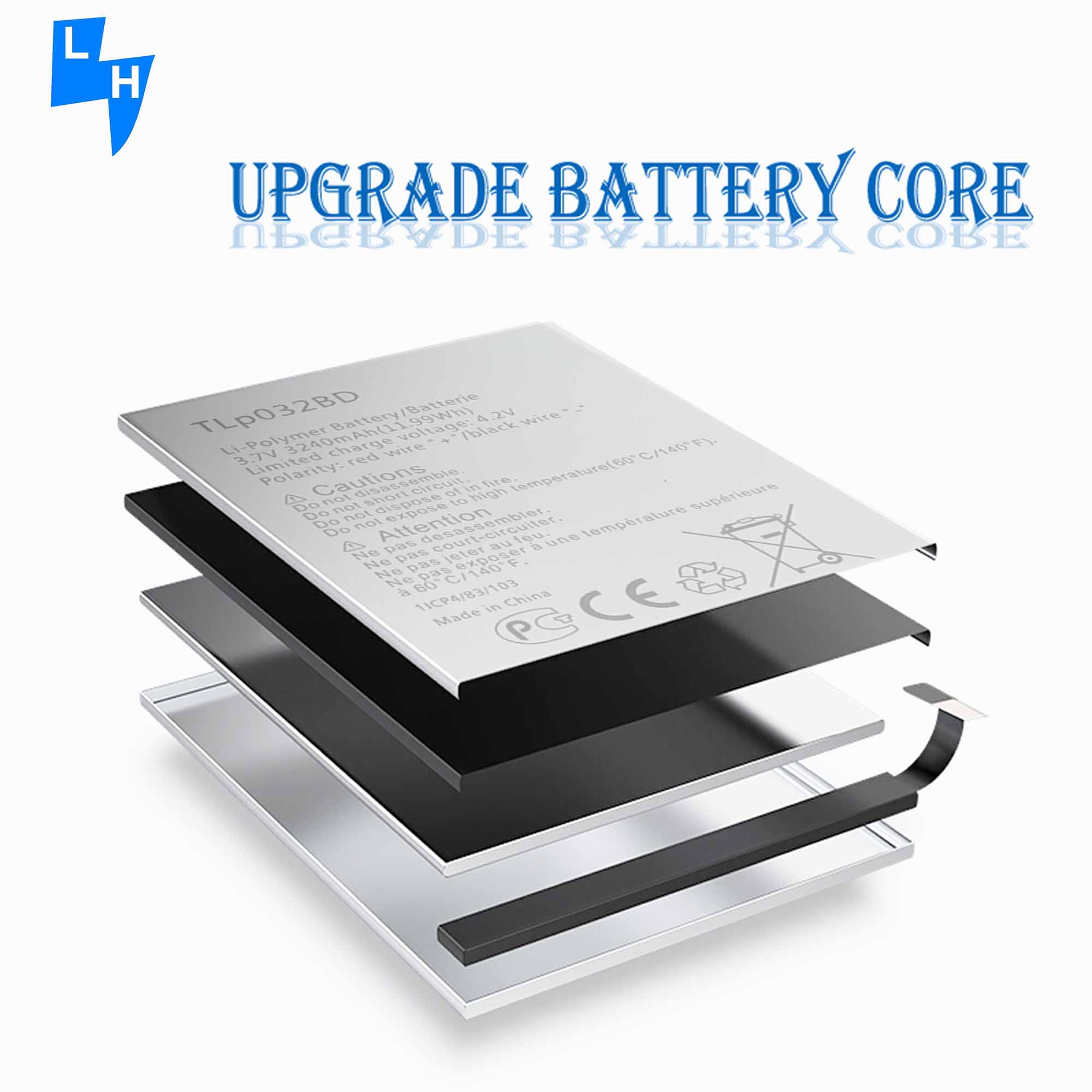 3240mAh TLP032BD POP7 P310A OT9006W Pixi 8 Battery for Alcatel OneTouch POP-7 LTE