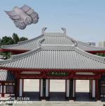 Traditional House Japanese Kawara Tiles Matte Grey Temple Clay Material