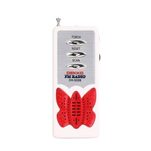 China OEM Pocket FM Speaker Radio 80g 22mm Mini Outdoor Wireless AA Battery Powered wholesale