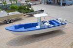 Stability Blue Freshwater Fishing Boats , Fiberglass 8m Pleasure Fishing Boats