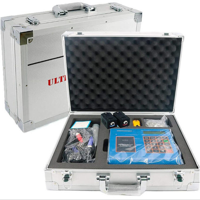 Portable RS232 5.00m/s Clamp On Ultrasonic Flow Meter