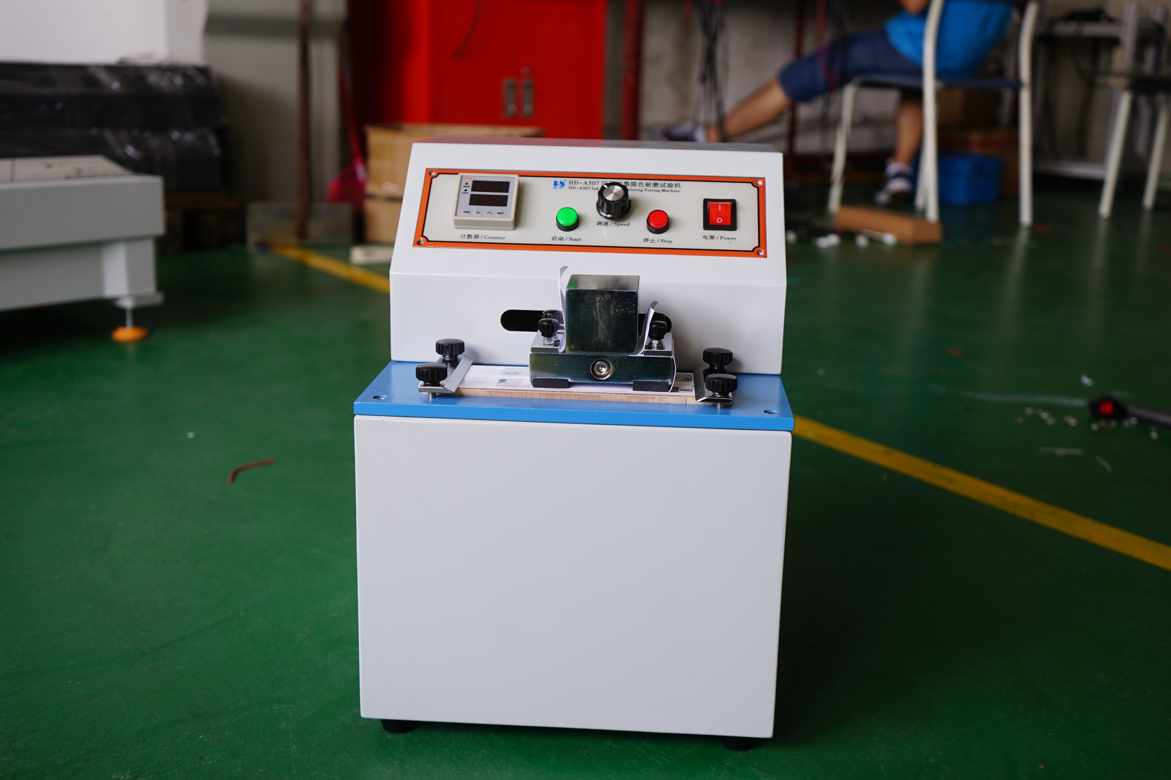 LCD Display Ink Rub tester , Electronic Paper Testing Equipments