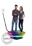 360 degree selfie photo booth remote automatic rotating wedding bar party live