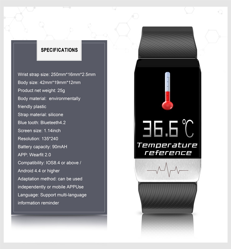 bracelet factory smart ring BLE T1 body temperature smart watch body temperature equipment Apply to Apple For smart Watch