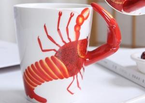 China Supermarket 450ml 15 Oz 9cmx11cm 3D Ceramic Mugs wholesale