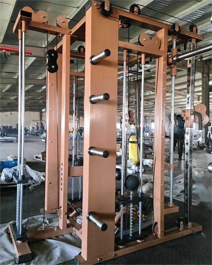Commercial Indoor All in One Fitness Equipment Power Rack Smith Machine Multi Functional