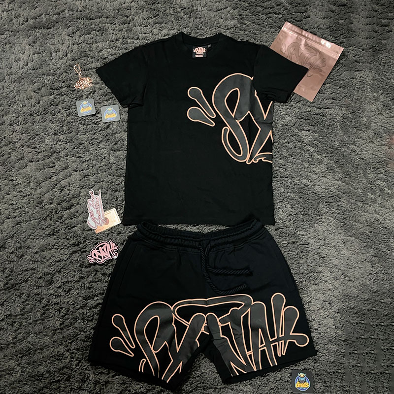 Custom Vintage Short Set Acid Wash Print Boxy T Shirts Cotton Streetwear Shorts T-Shirt Puff Print Crop Tshirt and Shorts Set