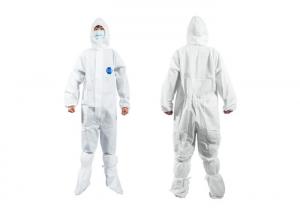 China Waterproof Breathable Disposable Medical Coverall Hood Design XS-XXXL Size wholesale