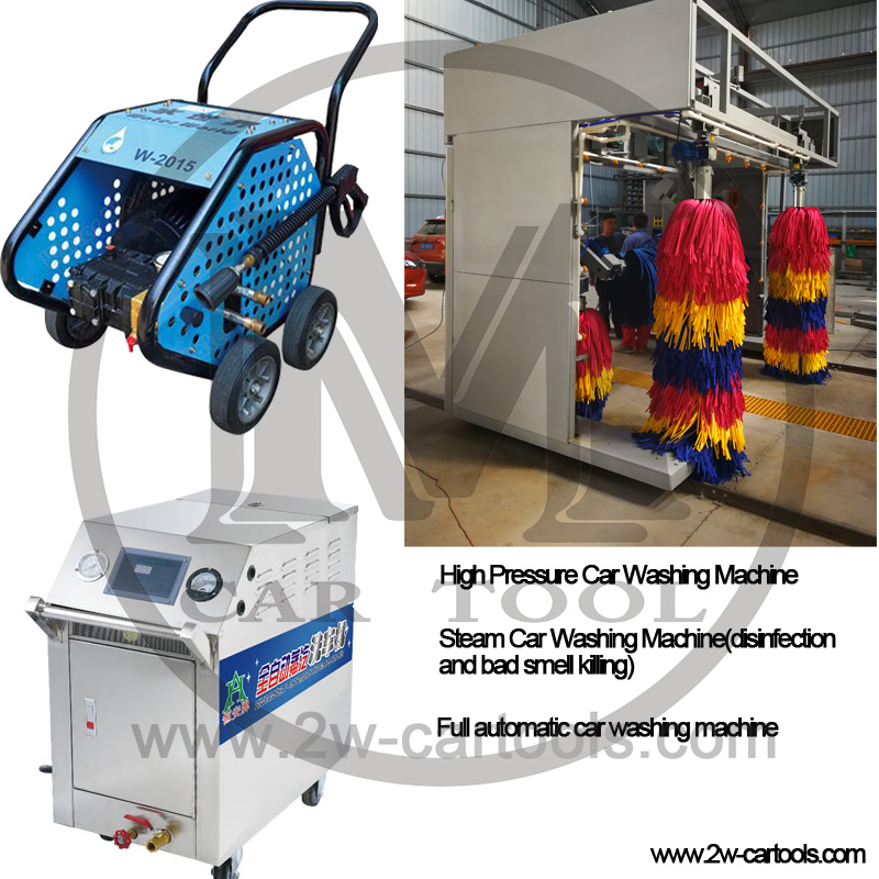Stainless Steel Tunnel Type Automated Car Wash Systems With 9 Brushes