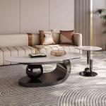 Hollow Out Marble Coffee Table Stainless Steel Living Room Coffee Table