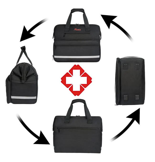 Custom Hospital Medical First Aid Bag Portable Clinical Black First Aid Bag