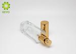 Customizable Empty Glass Cosmetic Containers With Golden Aluminum Sprayer