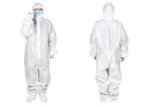 China Clinic , Lab Size M Disposable Safety Protective Coverall wholesale