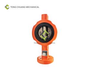 China Clamp Pneumatic Butterfly Valve Air Operated GDT7-65 Soft Sealing Type wholesale