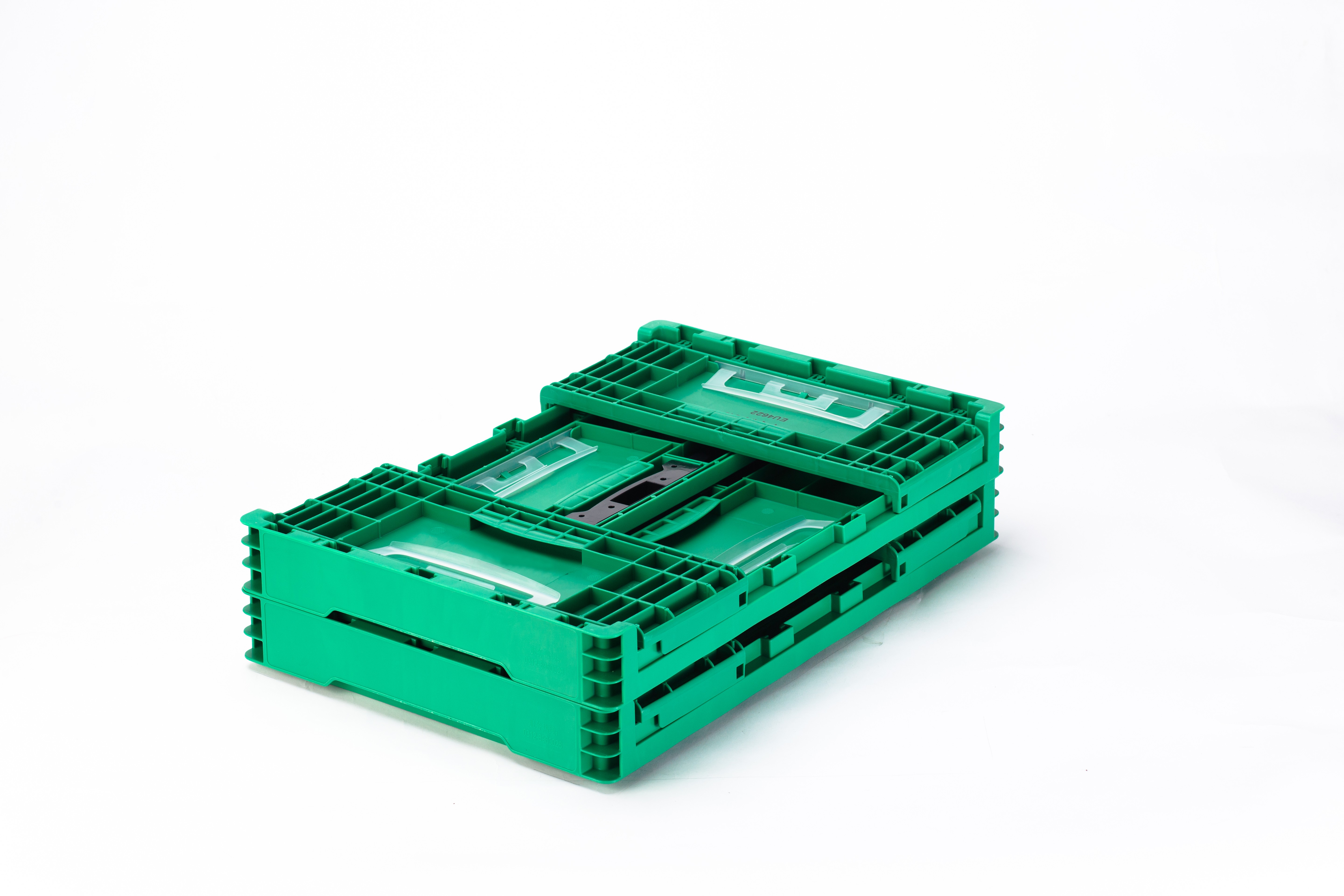 Blue Folding Container Collapsible Plastic Crate for Versatile Storage Solutions