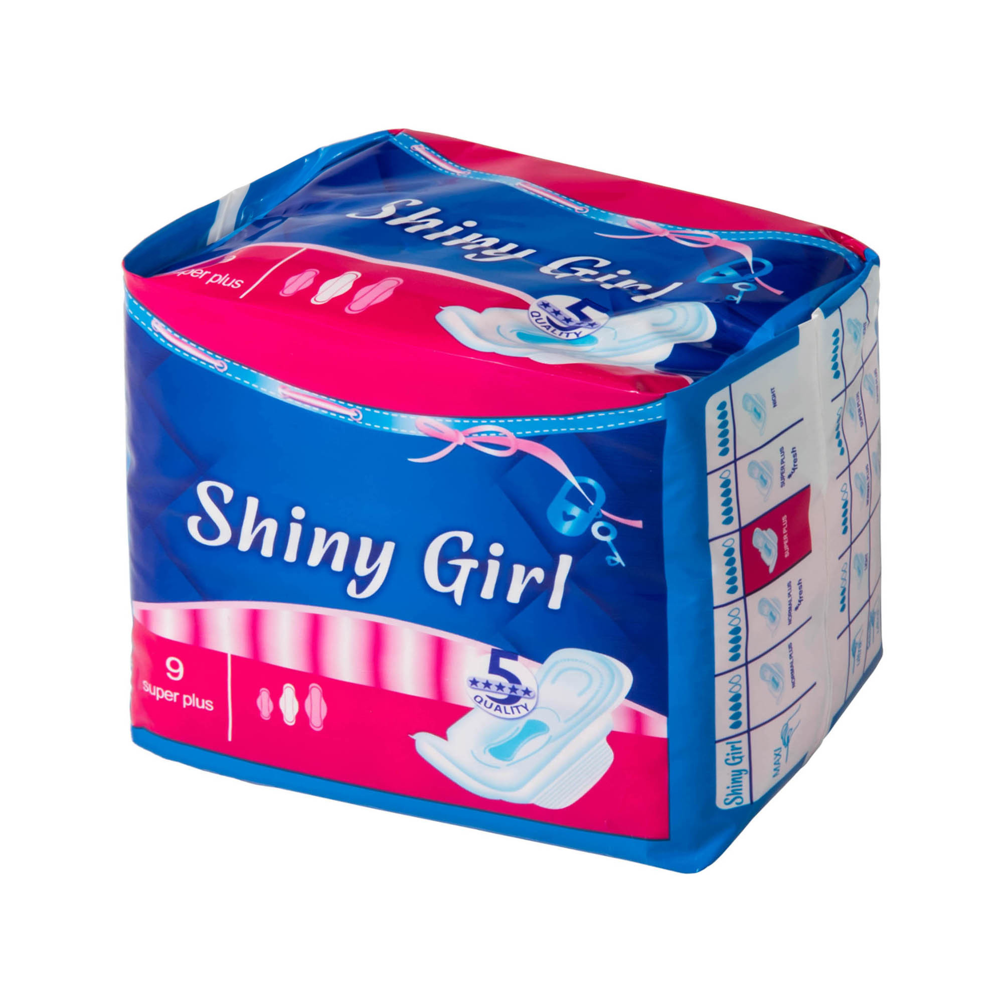 Extra Wings Ladies Sanitary Napkins 250mm Mesh Surface Wood Pulp Paper