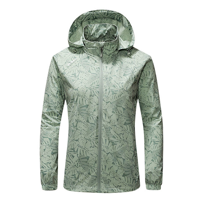Oem Factory Manufacturer Custom Logo Lightweight Printed Outwear Hooded Windbreaker Jackets