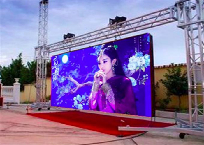 P3.91 Outdoor Rental LED Display HD Large Led Advertising Screens For Commercial Center Constant Drive 1/16 Scan