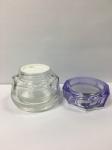 Face Cream Bottle Glass Cream Jars Skincare Packaging Customized Painting And