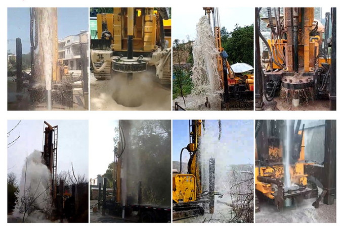 18 Ton Borewell Machine with 1.35 Meter Leg Stroke 800 Meter Drilling Depth